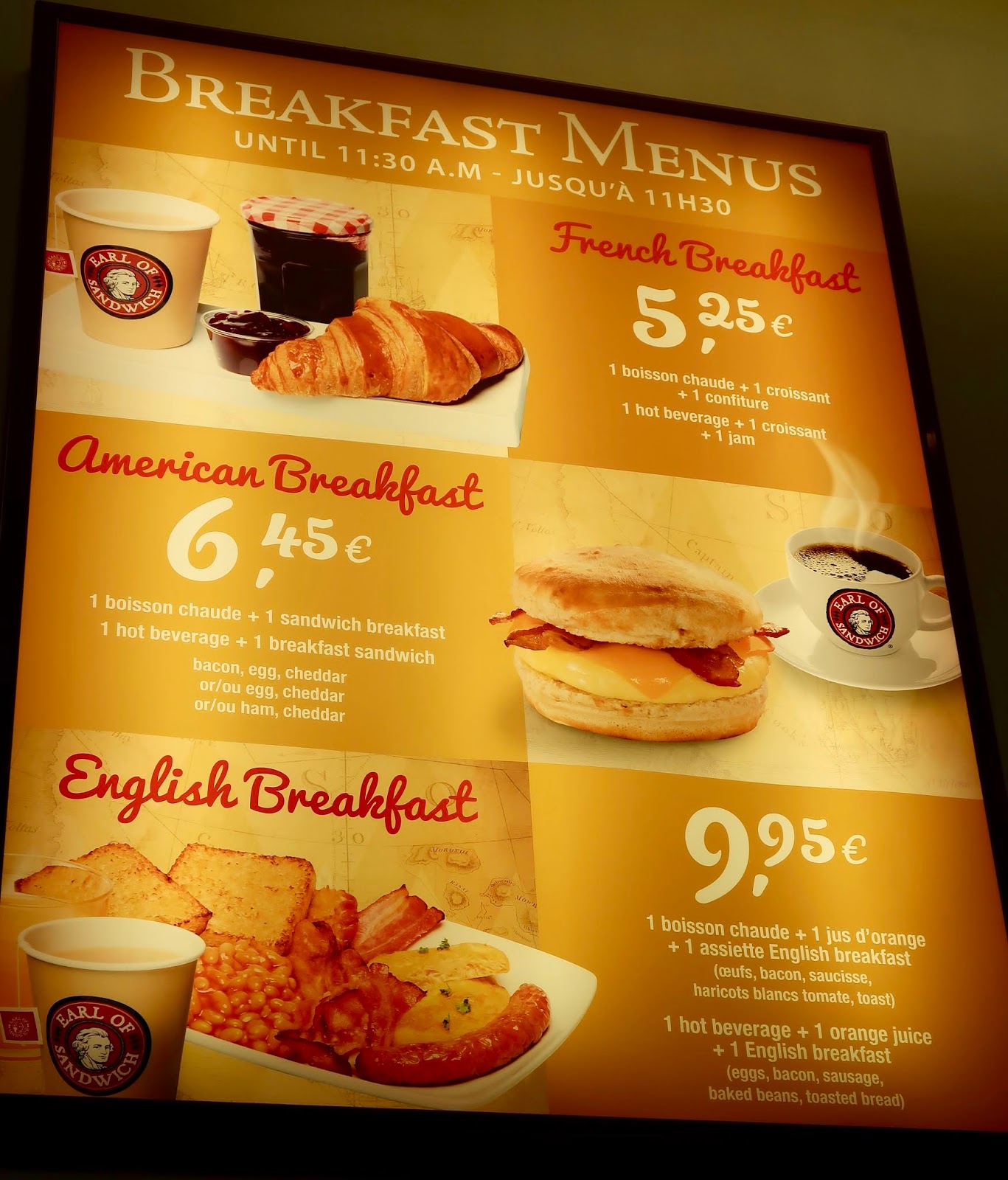 Breakfast at the Earl of Sandwich in Disneyland Paris Kerry Louise Norris