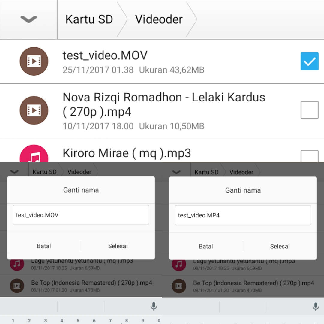 irachman Cara cepat rubah .MOV ke .MP4 dalam 5 detik