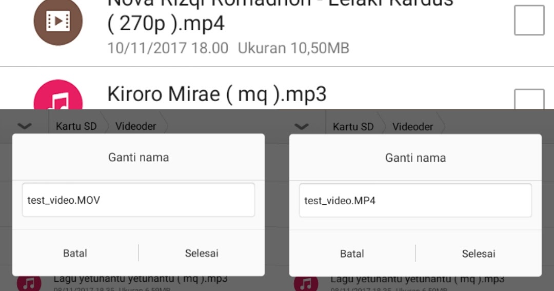 irachman Cara cepat rubah .MOV ke .MP4 dalam 5 detik