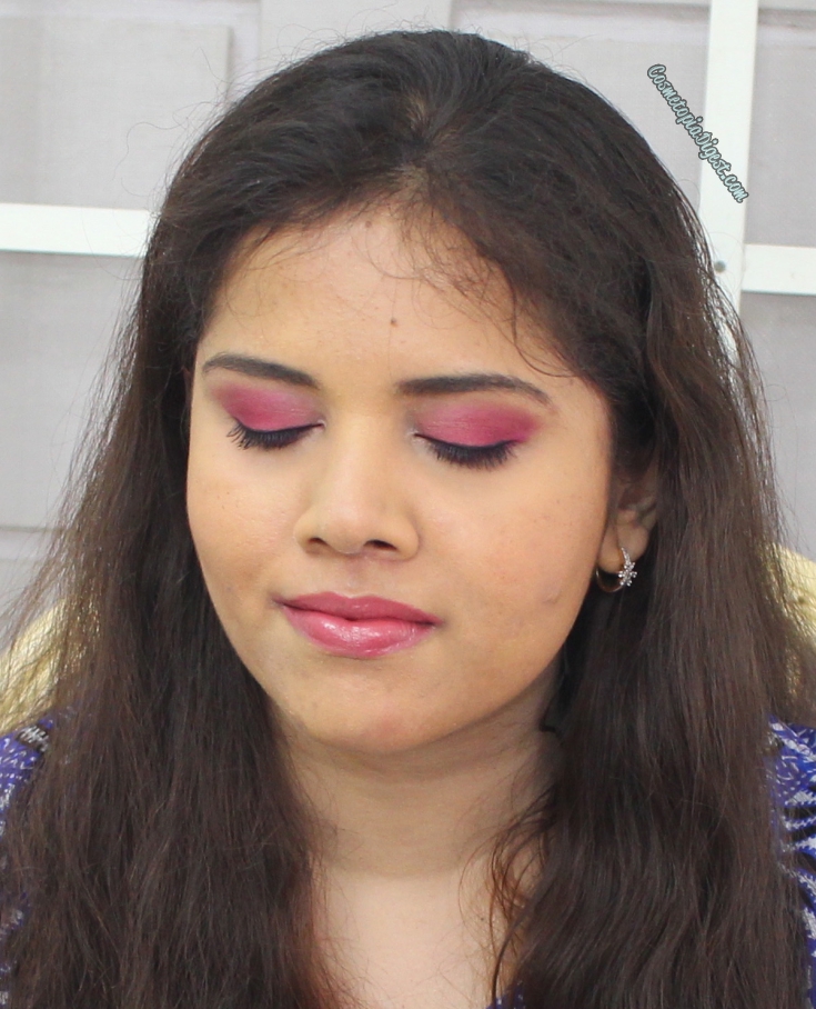 FOTD Magenta Eye Makeup Ft. Smashbox Art Love Color, Too Faced Born