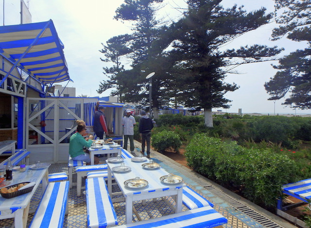 Fish restaurants, Essaouira port Fish restaurants, Essaouira port