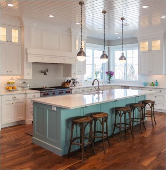 Eye For Design Oh! Those Tiffany Colored Kitchens