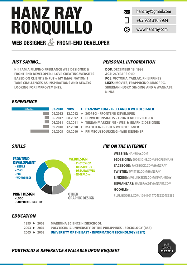 web designer resume examples