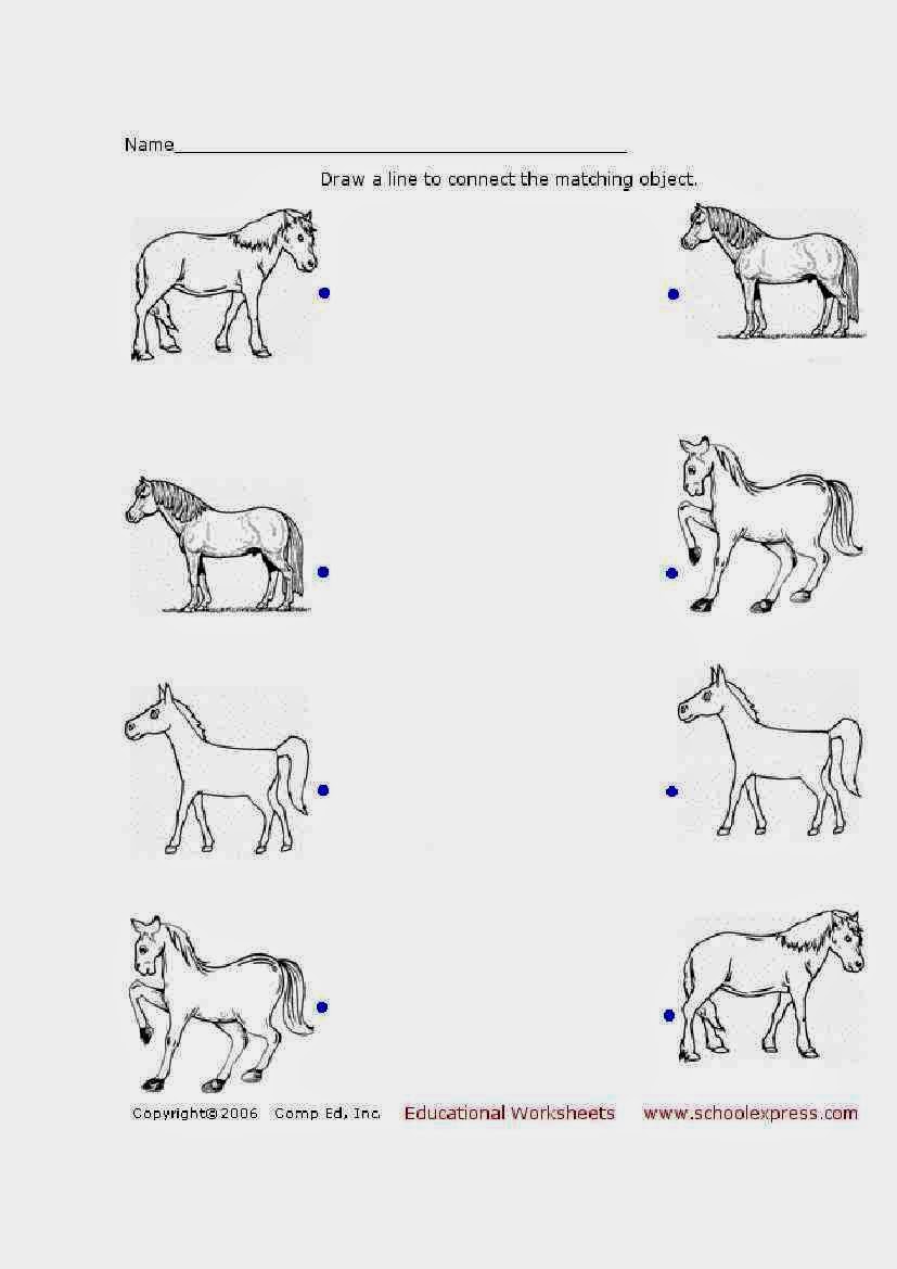 FUN & LEARN : Free worksheets for kid: แบบฝึกหัดจับคู่ภาพเหมือน สำหรับ