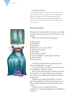 Apoyo Primaria Español 6to Grado Bloque II Lección 5 Escribir cuentos de terror o misterio para su publicación 