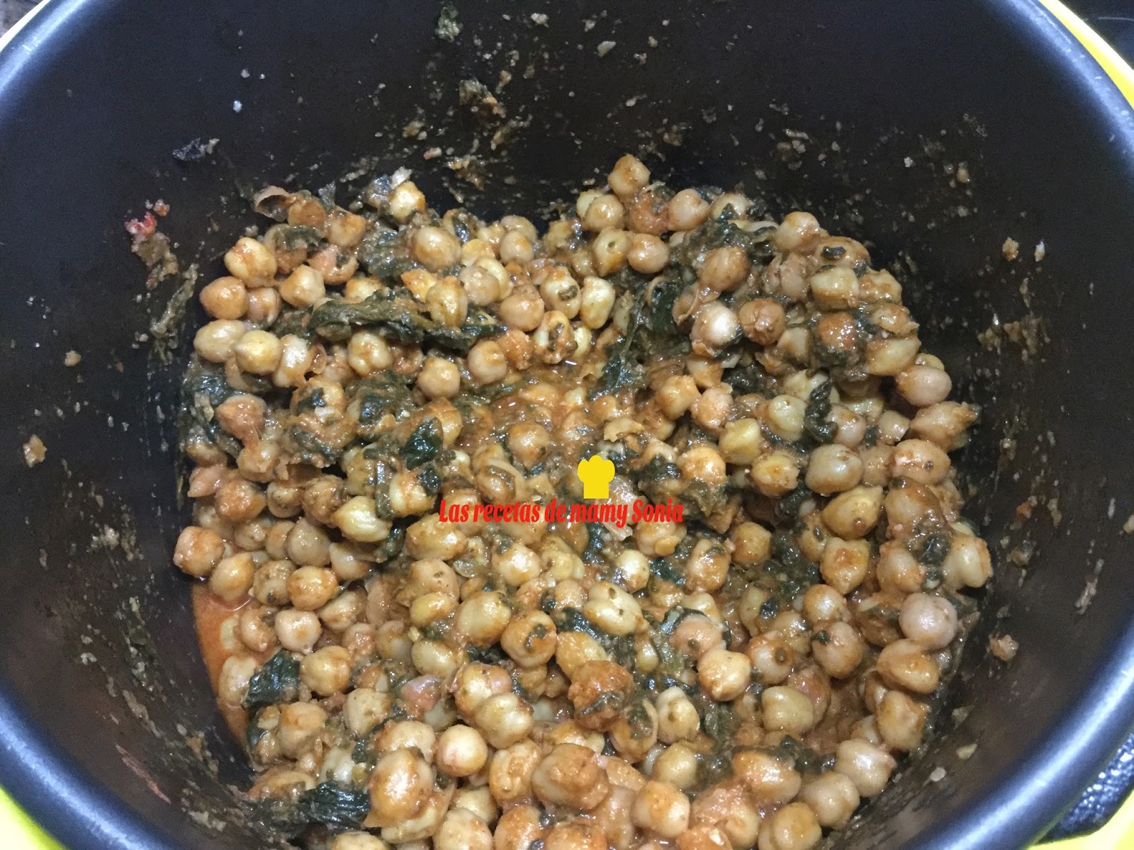 LAS RECETAS DE MAMY SONIA GARBANZOS CON ESPINACAS EN OLLA GM D,E, F