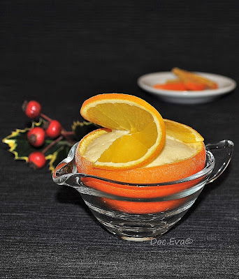 Orangenparfait Apfelsineneis