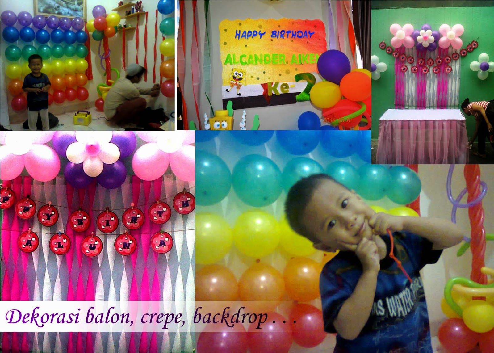 dekorasi balon sederhana