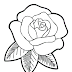 Best Easy Rose Flower Coloring Pages Pictures