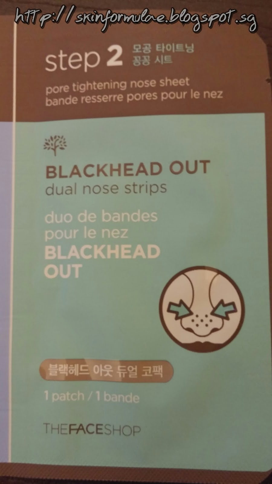 Review The Face Shop Blackhead Out Dual Nose Strip SkinFormulae