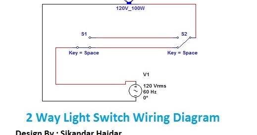 2 Way Light Switch Wiring Diagram