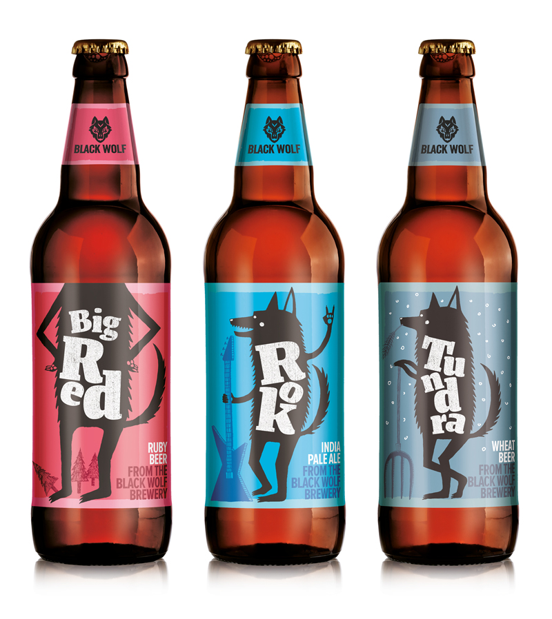 Пиво с изображением волка