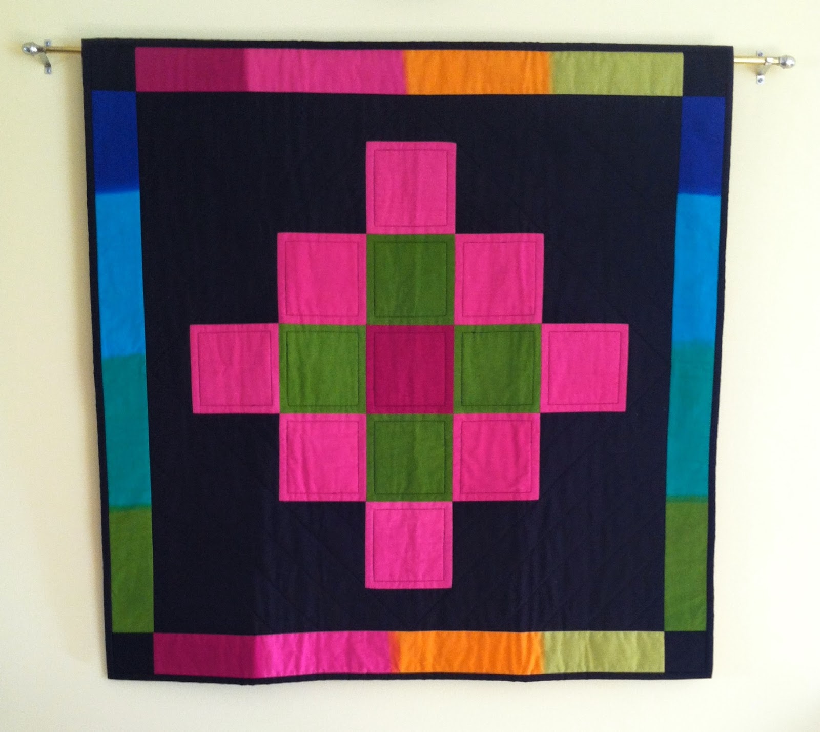 Amish Looking Quilt - Reversible too! I love the colors!