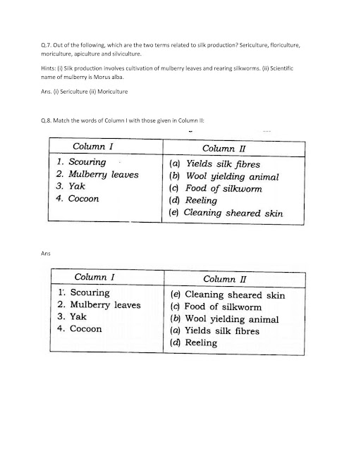 NCERT Solutions Of Class 7 SCIENCE Chapter 3 Fibre to Fabric 03