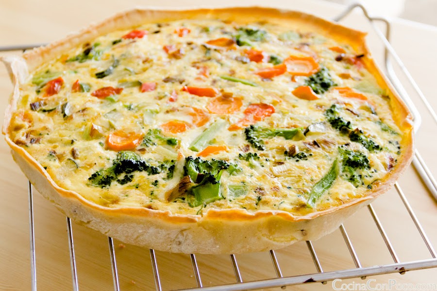 Quiche de Verduras Sin Gluten - Receta paso a paso