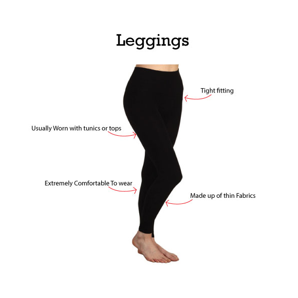 diff between leggings and jeggings