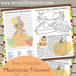 Vibrant Paper Turkey Craft (moreover turkey template!) - Messy photograph regarding Printable Placemats for Preschoolers known as Colorful Paper Turkey Craft (in addition turkey template!) - Messy