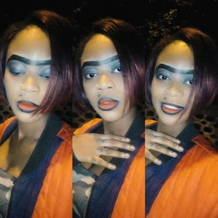 'Makeup Or Madness'- Lady Shows Off Her Makeup Face Her Fans Reacts (photos 