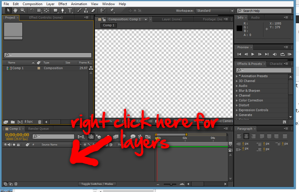 Adobe After Effects Layers