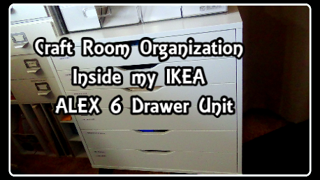 Kwcarddesign Craft Room Organization Ikea Alex 6 Drawer Unit
