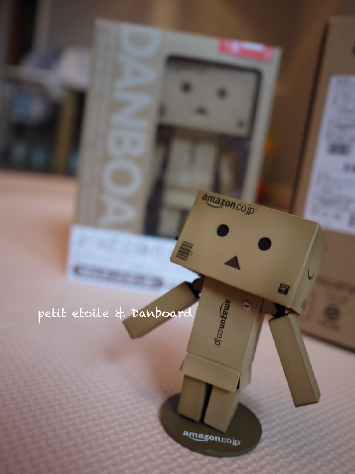 mini Danbo 身後就係big Danbo仍係盒內