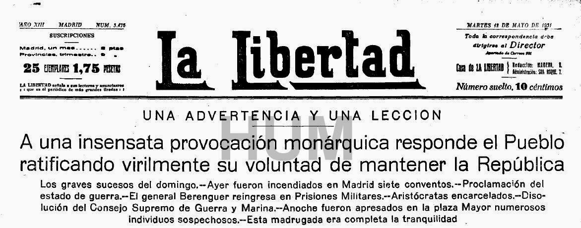 Historia Urbana de Madrid: 10 y 11 de mayo de 1931 y la iglesia de San  Francisco de Borja