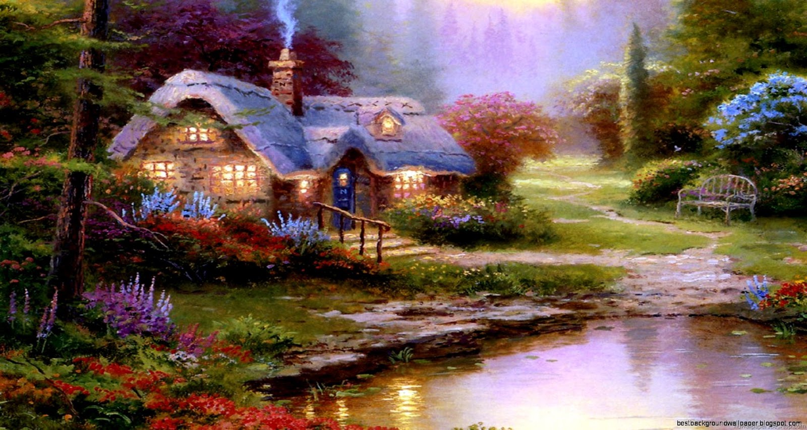 Thomas Kinkade Painting