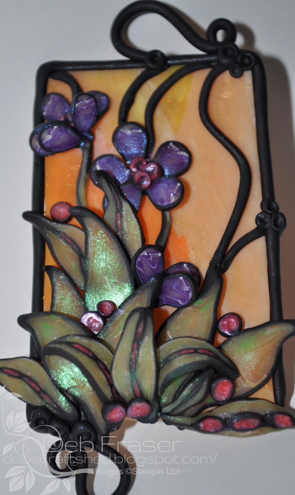 Stained Glass Polymer Clay!