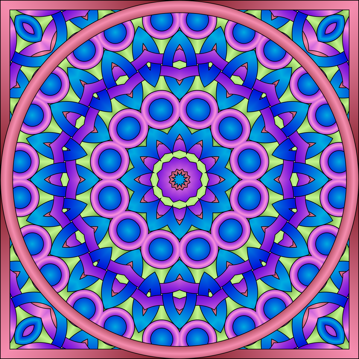 radial designs coloring pages - photo #35