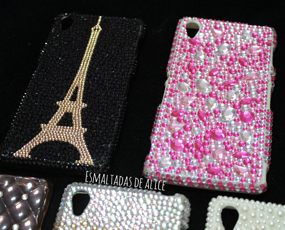 DIY #01 Personalizando capinha de celular com strass - Esmaltadas de Alice