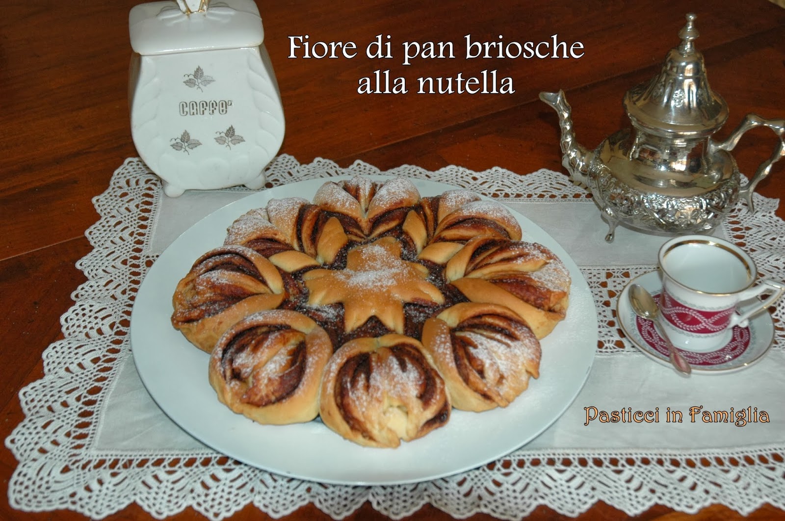 Pasticci in Famiglia Fiore di Pan Brioche alla nutella
