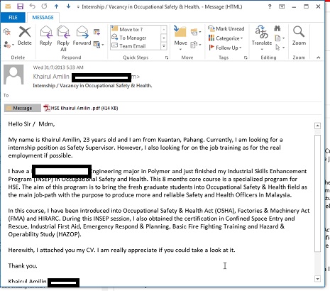 Contoh cover letter via email weddingsbyesther. 10 contoh 