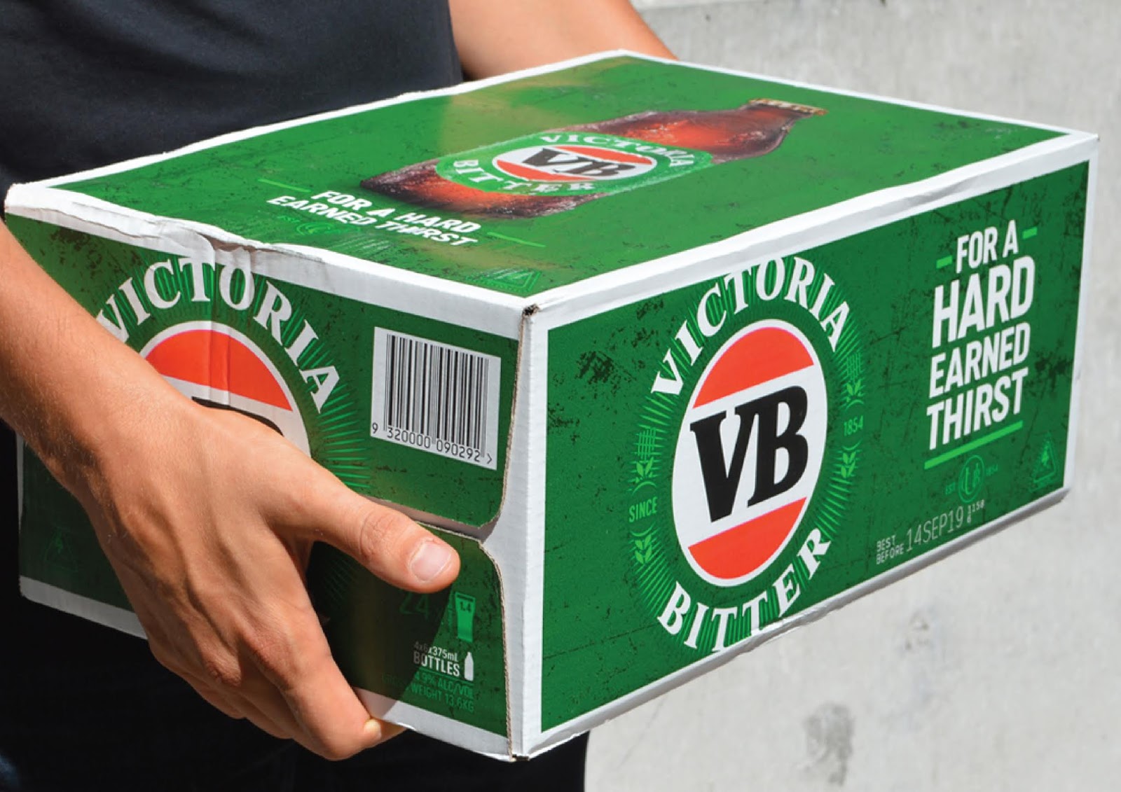 Victoria Bitter redesign Packaging Of The World