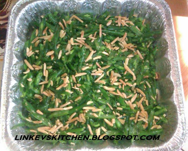 ღஐღ LINKEV'S KITCHEN ღஐღ Green Beans with Slivered Almonds