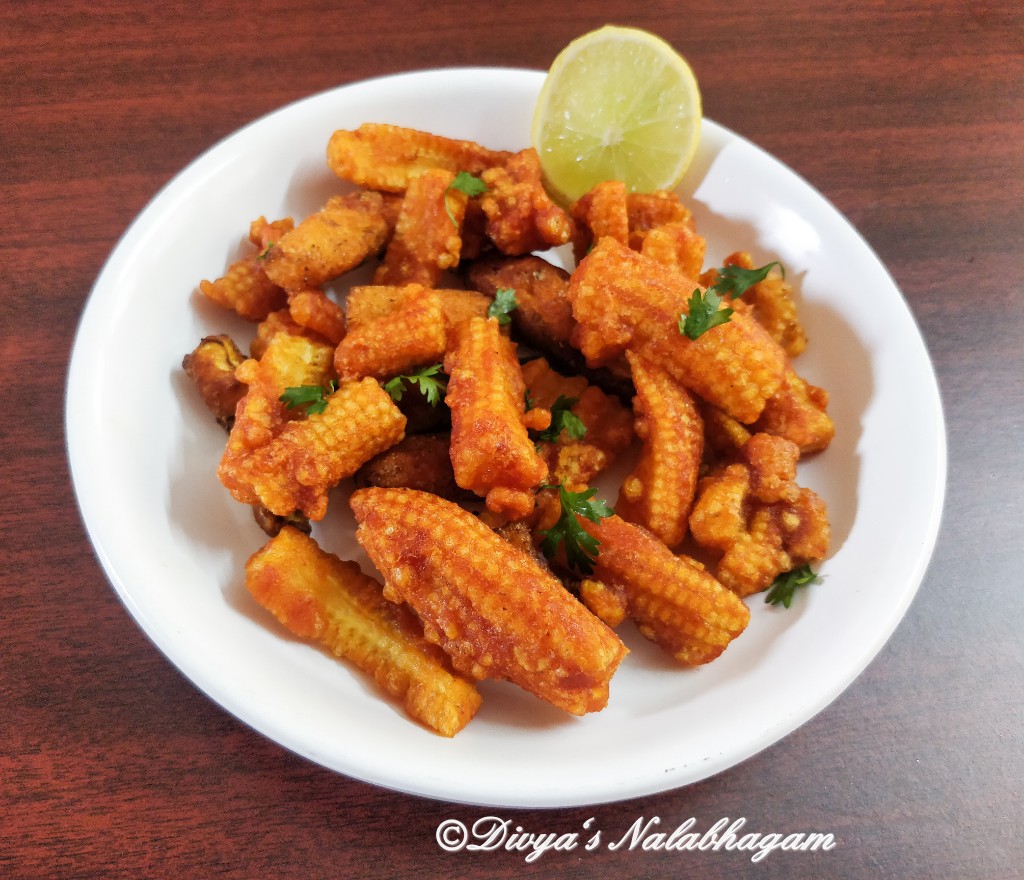 Baby Corn Fry Divya's Nalabhagam