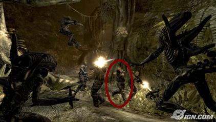 Alien vs. Predator video game - female character