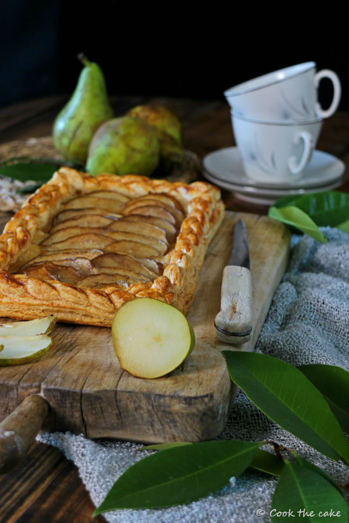 pear-puff-pastry, hojaldre-de-peras, toffee-de-jengibre, ginger-toffee