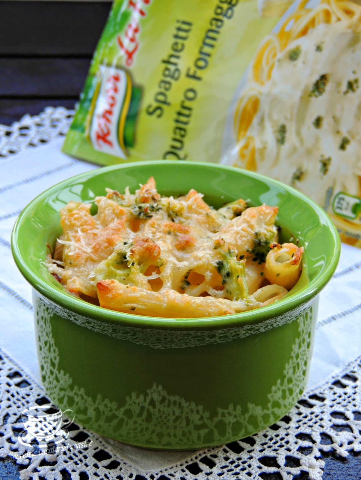 PENNE QUATTRO FORMAGGI GRATINATE