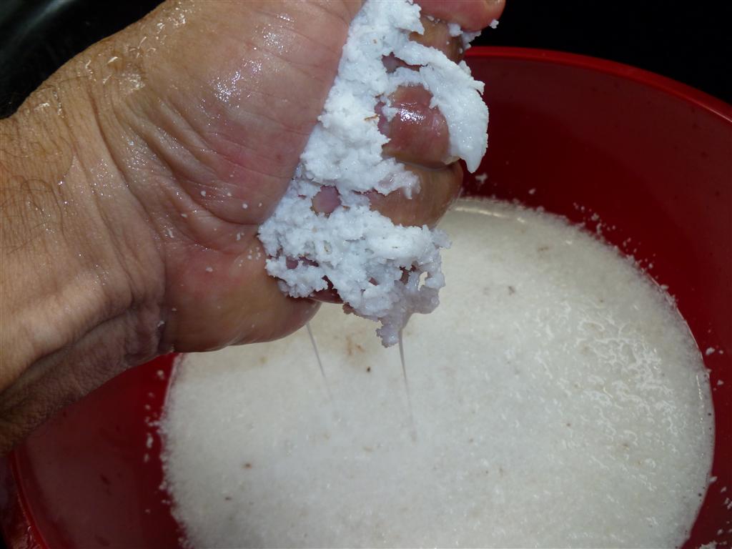Guam Firehouse Cook Making Coconut Milk