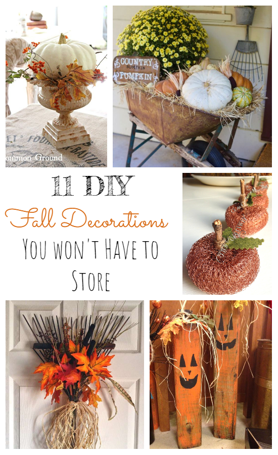11 Diy Fall Decorations You Won T Have To Store Little Vintage