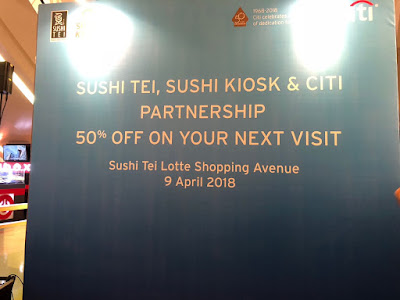 Menu Sushi Tei, Citibank Indonesia 50%