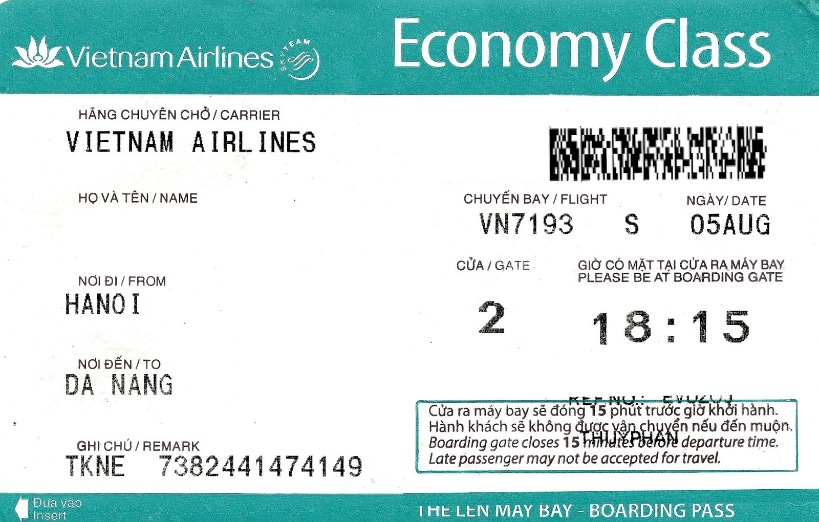 travel voucher vietnam airlines