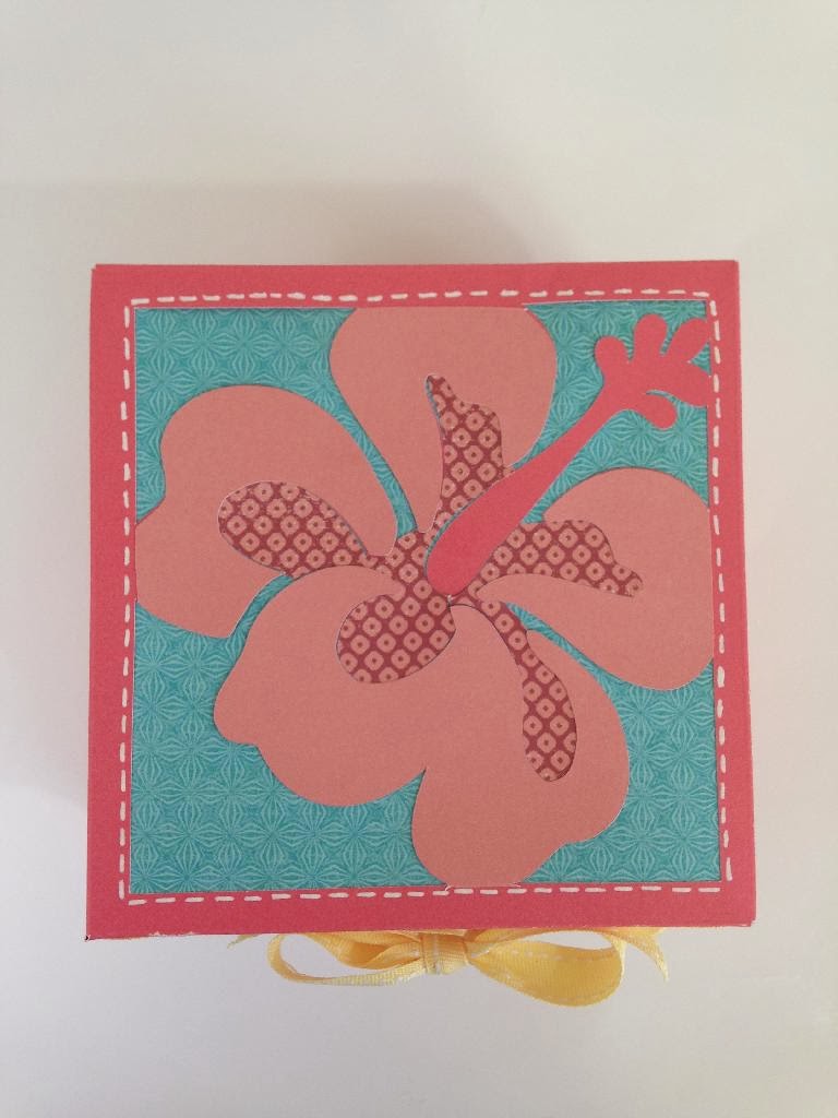 Courtney Lane Designs Cricut Box It Up Hibiscus Box
