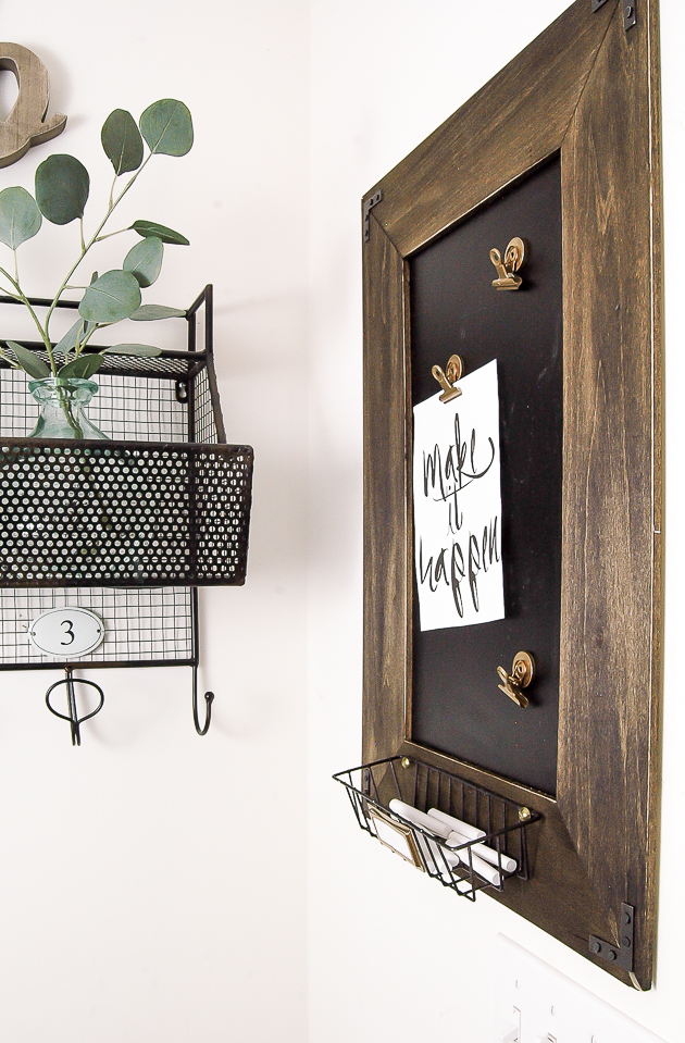 DIY Chalkboard Message Board Little House of Four Creating