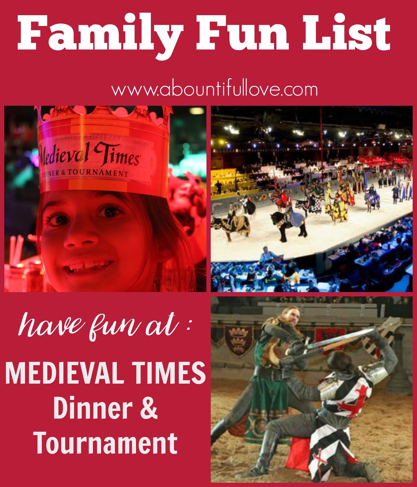 Have Fun at Medieval Times A Bountiful Love