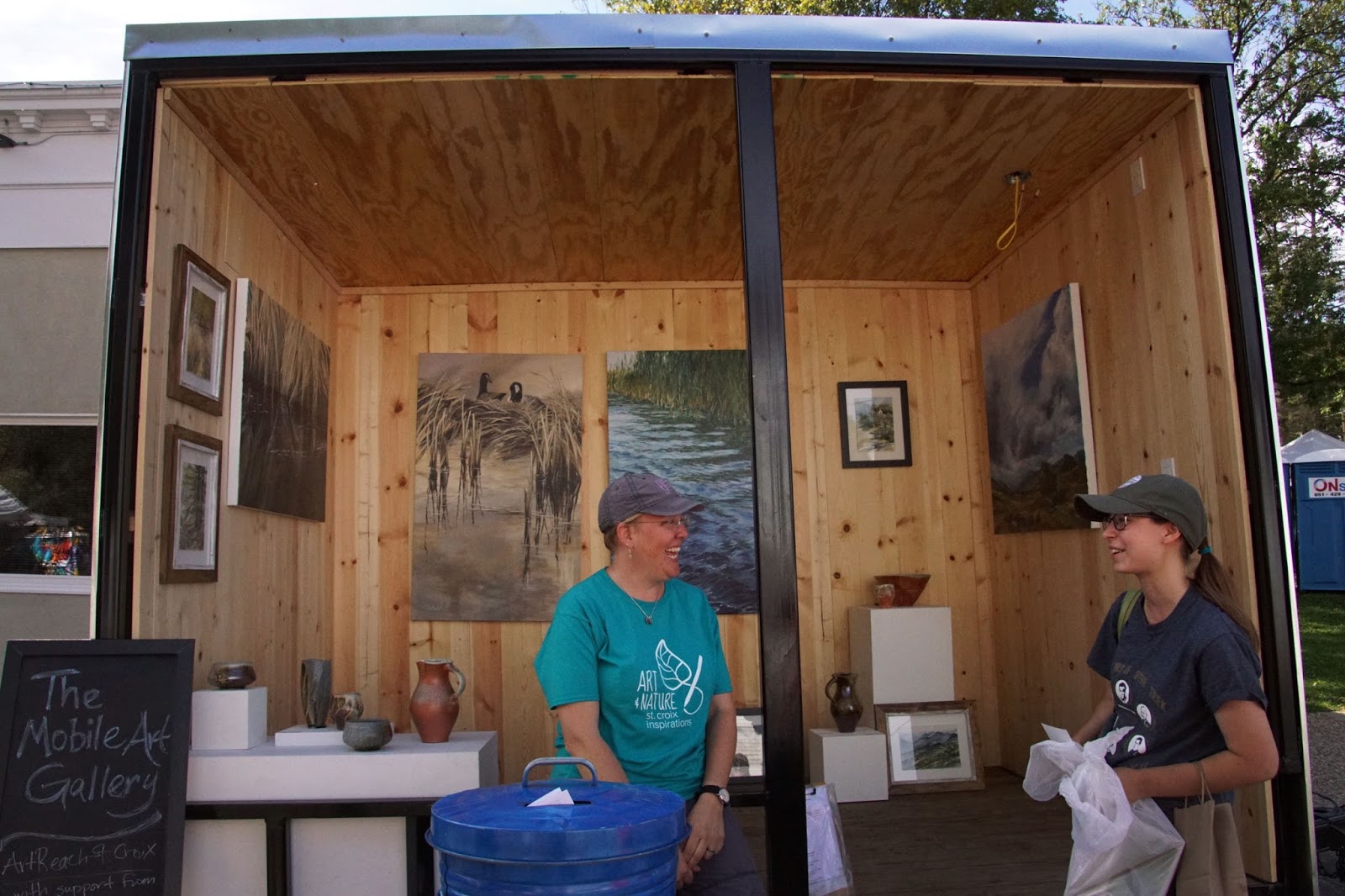 A + w o r k s artreach st. croix mobile art gallery at marine art fair