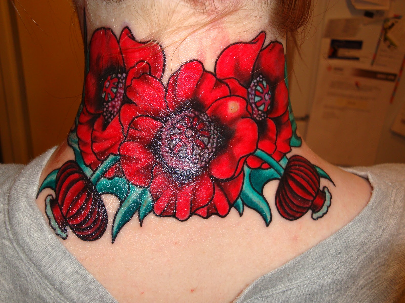 Poppy Flower Tattoo for Men - wide 6