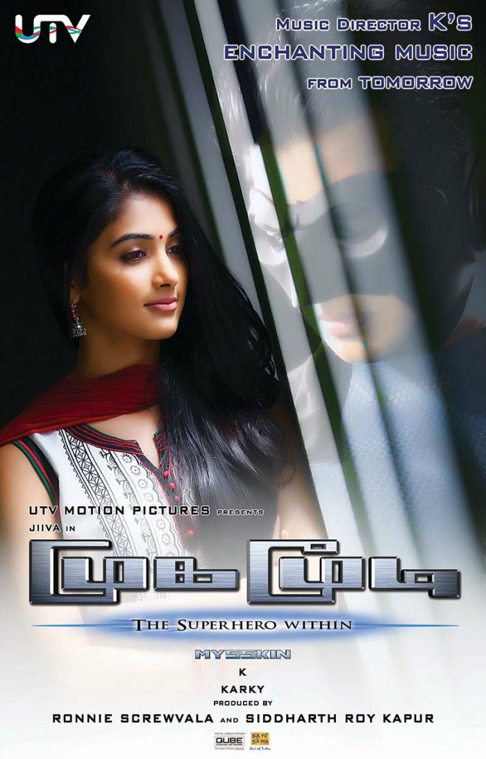 1 -- FILMOGRAFÍA - POOJA HEGDE  Mugamoodi-movie-audiomusic-launch-posters