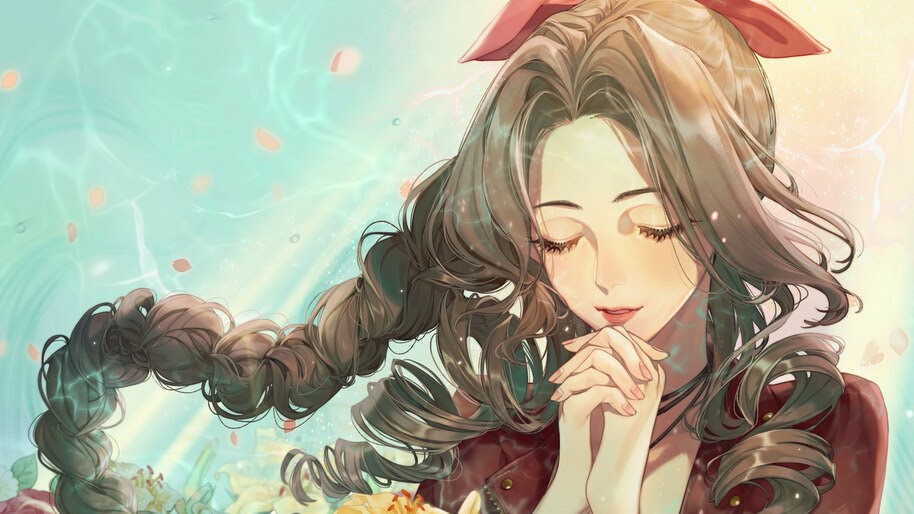 Aerith Gainsborough, Art, Final Fantasy 7, Remake, 4K, #3.2001
