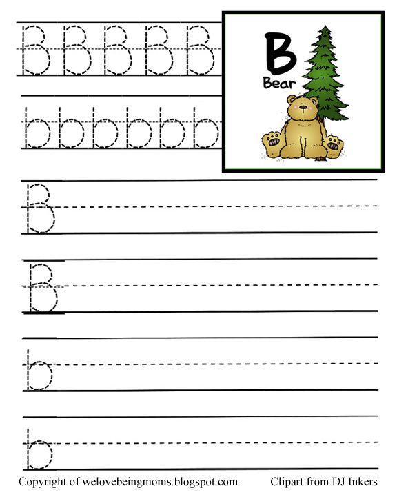 We Love Being Moms!: Preschool Tracing Pages